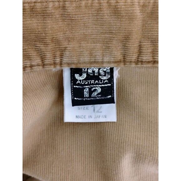 Vintage 70s Corduroy High-Waist Boho Western Equestrian Full Tiered Midi Skirt - Picture 9 of 11